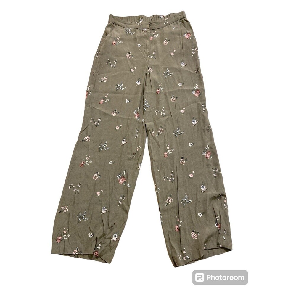 New Vince Camuto Women's  Floral Print Lightweight Pants Sz‎ 8